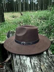 Sombrero Fedora para hombre para uso diario, regalo casual para amigo - Marrón - Ver 3