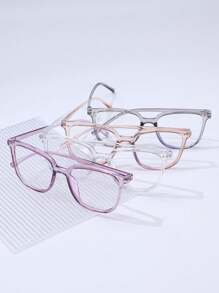4pcs Women's PC Frame Square Fashion Glasses - Multicolor - View 4
