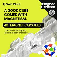 1入組55mm 3x3磁力迅捷魔術方塊,拼圖遊戲大挑戰,適合孩子、青少年和成人,是完美的禮物 - 多色 - Version 2 - 查看 9