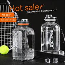 2200ml Tritan Sport Kettle Large GYM Bottle  1 Gallon Outdoor Travel Cycling Leakproof Water Bottle Cup 1.6 2.2 Liter - Green - View 3