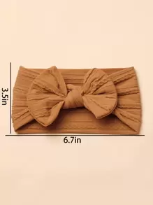3 pièces Serre-têtes avec nœud en imprimé léopard en nylon pour bébés (carte en papier pour décoration) Amour Saint-Valentin