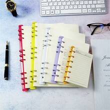 Multicolor O-Ring Clips For A4-A7 Sized Filofax Notebook, Detachable Metal Binder Clip For Pages Storage - Blue - View 4
