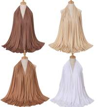 1box Women's Stretchy Plain Exquisite Hemmed Hijab Combination Gift Box, Jersey & Chiffon Material(4pcs Scarves + Packaging Box) - Khaki - View 2