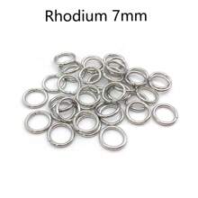 Anillo Abierto De Plata/oro/rodio/bronce, Accesorios De Anillo De Conexión De Joyería Diy, 20 G/paquete - Plateado - Ver 33