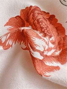 4入組花朵圖案被套套裝,含1個被套、1個床單和2個枕套（無枕芯）,米色現代床上用品套裝,適用於臥室 - 彩色 - 查看 8