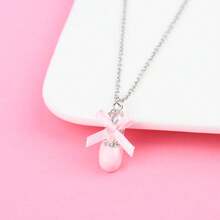 1 件套可愛芭蕾舞鞋吊墜項鍊適合女孩友誼 Bff 項鍊最好的朋友珠寶禮物 - 金色 - 查看 5