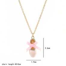 1 件套可愛芭蕾舞鞋吊墜項鍊適合女孩友誼 Bff 項鍊最好的朋友珠寶禮物 - 金色 - 查看 6