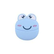 1只新款兒童藝術和手工藝品卡通青蛙造型矽膠珠,創意卡通兒童矽膠彩色珠,diy手工珠寶配件 - 藍色 - 查看 1