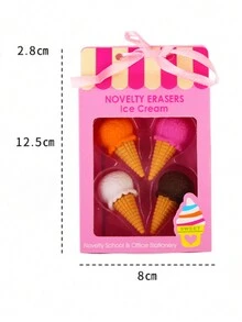 甜點蛋糕組、橡皮擦、兒童小禮物4件套,隨機發放 - 彩色 - 查看 6