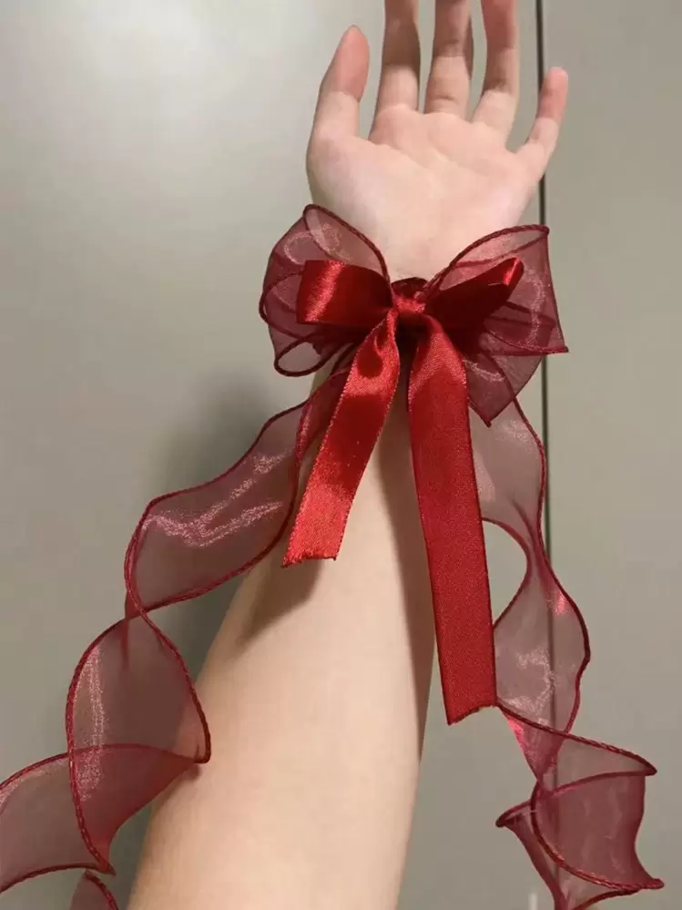 TONIFUL Nastro In Raso Rosso 1 Pollice (2,5 Cm) - 45 Metri - Per Confezioni Regalo, Bouquet E Decorazioni - 2