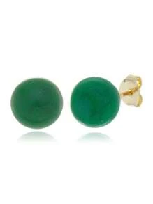 Stud Earrings - 綠色 - 查看 3
