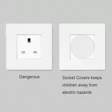20个英国插头插座盖，儿童婴儿安全电源插座盖，适用于英国插座