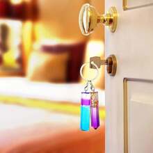 10pcs/Set DIY Crystal Resin Pendant Silicone Mold Epoxy Resin Mold, Including Rod, Cube, Cylinder, Triangle, Crystal Shapes - White - View 8