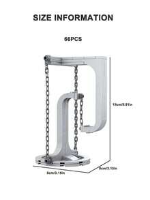 1 Set DIY Tensegrity Sculpture Creative Architecture Kit Model MOC Block Toys (Some Parts Are Sent Random) - Grey - View 3