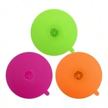 各 1 件 綠玫瑰橙 3 合 1 彩色矽膠壓克力鑽石馬克杯蓋通用 11 厘米吸水密封防塵杯蓋熱茶咖啡杯蓋 - 米色 - 查看 1