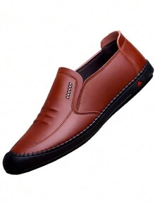 男士四季戶外潘妮乞力馬丹鞋新品,舒適百搭 - 棕色 - 查看 4