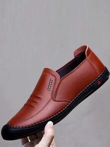 男士四季戶外潘妮乞力馬丹鞋新品,舒適百搭 - 棕色 - 查看 3