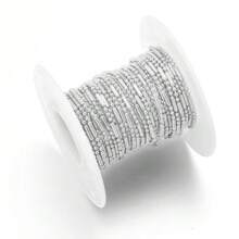 100公分古銅鍍 Diy 珠寶製作材料,1.5 毫米 3:1 竹鏈,珠鏈鐵產品設計師穗子適用於古風服飾 - KC金 - 查看 4