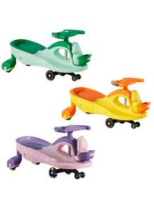 Ele-Gate Rideable Car Twister Cart For Boy Girl Dinosaur Fun Guaranteed. - Green - View 2