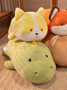 Cute Plush Animal Pillow For Sleeping, Hugging And Resting, Birthday, Valentine's Day, New Year Gift For Girlfriend - Yellow - View 4