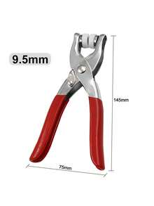 Chốt khóa Cài đặt Bộ công cụ Cúc bấm Bộ dụng cụ Vật dụng trong nhà Bấm tay Nghiên cứu Punching Máy móc - Đỏ - Xem 2