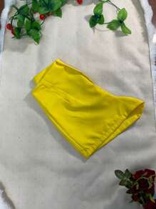 Women Shorts - Yellow - View 3