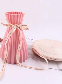 1cm * 45m一捲魚骨紋邊鑲邊修邊條,適用於領子、褶邊等 - 紅白色 - 查看 1