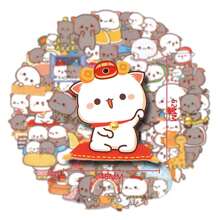 61入組可愛卡通貓貼紙,美學塗鴉防水貼紙,適用於水瓶、筆記型電腦、手機、滑板、吉他、行李旅行箱、剪貼簿、安全帽、裝飾禮物,適用於兒童、青少年、成年人派對補給品 - 彩色 - 查看 6
