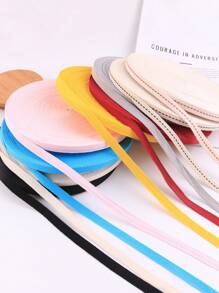 1cm * 45m一捲魚骨紋邊鑲邊修邊條,適用於領子、褶邊等 - 紅白色 - 查看 2