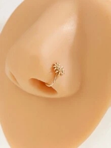 3入組精緻的幾何形假鼻環,為女性帶來裝飾效果,節日禮物 - 彩色 - 查看 5