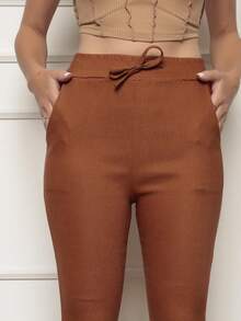 Women Pants - Lạc đà - Xem 5