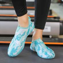 女式輕便運動型水鞋,快乾舒適的溪水鞋,適用於游泳、健身和遠足 - 藍白色 - 查看 2