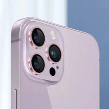 1set Pink New Style Rhinestone Anti-Scratch & Fashionable Camera Lens Protection Film Compatible With Iphone 11/11 Pro/11 Pro Max/Iphone 12 Mini/12/12 Pro/12 Pro Max/Iphone 13 Mini/13/13pro/13 Pro Max/14/14pro/14 Plus/14 Pro Max/15/15pro/15 Plus/15promax - Pink - View 7