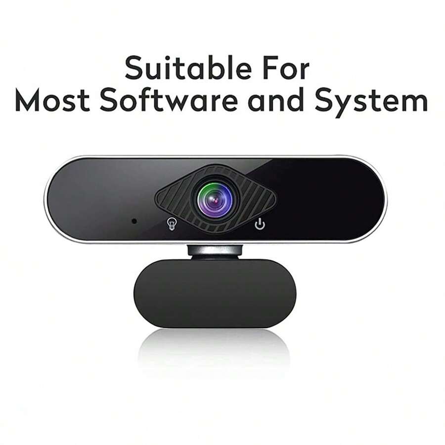 Computer Camera USB Webcam With Microphone, 1080P HD Video Webcam,  Computer Web Camera With 120° Vertically Rotation And 90° Wide View Angle, USB Computer Webcam For PC Laptop Desktop Video Calling