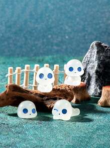 10入組綠色發光精靈微景觀樹脂創意裝飾 - 白色 - 查看 5