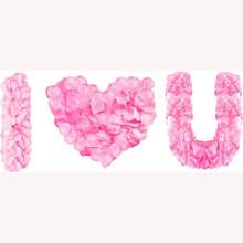 1500片人工絲綢玫瑰花瓣裝飾,適用於浪漫之夜、婚禮、活動、派對裝飾 - 粉色 - 查看 1