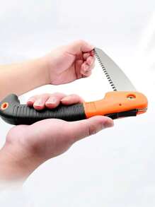 1 件專業折疊手鋸 - 6 吋刮鬍刀齒刀片,適合露營和修剪 - 彩色 - 查看 2