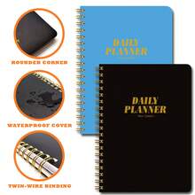 Weekly Planner Notebook To Do List Notebook Undated 7 Days Planner For Work Hourly Schedule Appointment Book With Meal Plan, Expense Tracker, Priorities, Water Intake,Budget Planner,Daily Planner - Blue - View 8