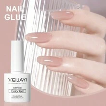 XEIJAYI 1 Color 7.3ML Pink Gel Nail Polish Kit, Rainbow Neon Color Gel Nail Polish Set For All Season, Soak Off Pastel Bright Glitter Gel Polish For Home Salon Nail Art DIY - Pink - View 1