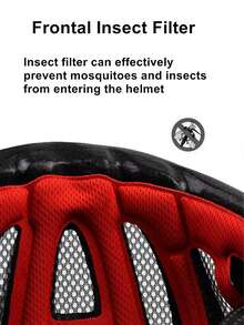 1pc Bicycle Mountain Bike Helmet With Pc+Eps Material Integrated Molding Cycling Equipment - Red - View 9