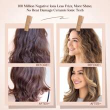 Travel Blow Dryer Brush In One, Mini Hot Air Brush, Hair 2 Inch One Step Hair Dryer And Styler Volumizer-Not Dual Voltage - Cắm Mỹ - Xem 4