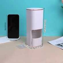 1只壁掛式一次性杯子支架,自動出杯器,創意喝水杯組織架,適用於家居 - 白色 - 查看 2