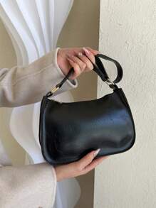 純色厚實幾何肩袋,女性專用拉鍊設計,具時尚復古風格,兼具休閒和防水功能,因此也很適合青少年女孩、大學生、新人和白領上班族,適用於辦公室、工作、商務和上下班通勤等場合。這是最好的商務女包,適合希望保持時尚和有組織的女性使用。 - 黑色 - 查看 3