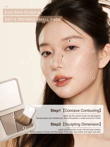 JUDYDOLL CONTOUR PALETTE DUO 8g，二合一哑光和缎面轮廓粉饼盘，适用于鼻部塑形、发际线轮廓塑造，非常适合约会之夜、派对化妆、送给朋友、女朋友、婚礼必需品、婚礼嘉宾、单身派对的礼物 - #01 冷皮適用盤 - 查看 3