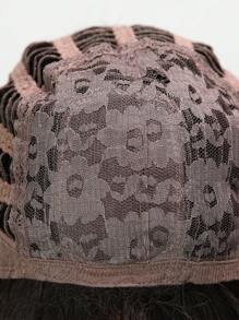 Chic At 20 Inches! Black Synthetic Wig With Wavy Curls, Bangs – Perfect For Everyday Glam - Black - View 7