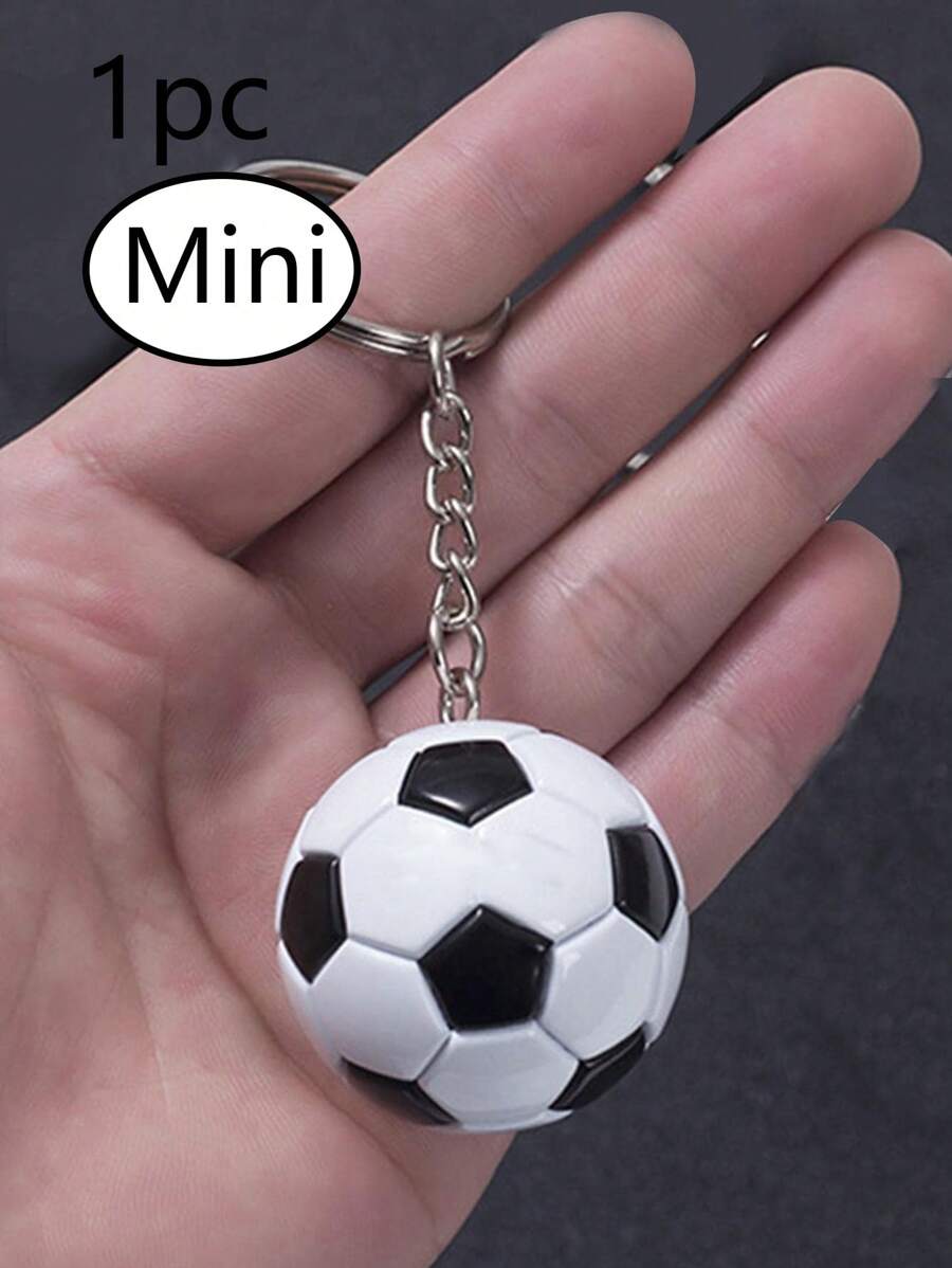 英文字母足球裝飾袋掛,袋配飾禮物,情人節禮物,時尚潮流適用於青少年女孩,女大學生,老師,白領,新手和白領工人,配件,裝飾 - 黑與白 - 查看 1