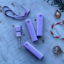 10毫升可愛卡通噴霧瓶帶掛繩迷你便攜式旅行化妝水香水酒精消毒噴霧瓶 - 淡紫色 - 查看 3