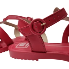 Women Flat Sandals - 玫紅色 - 查看 5