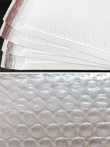 10pcs Thickened Plastic Bubble Bags For Documents, Co-Extruded Clothing Packing Bags, Bubble Envelope Bags - White - View 5