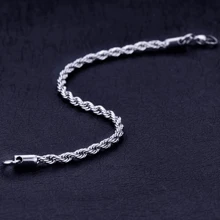 Men'S String Bracelets - Bạc - Xem 3